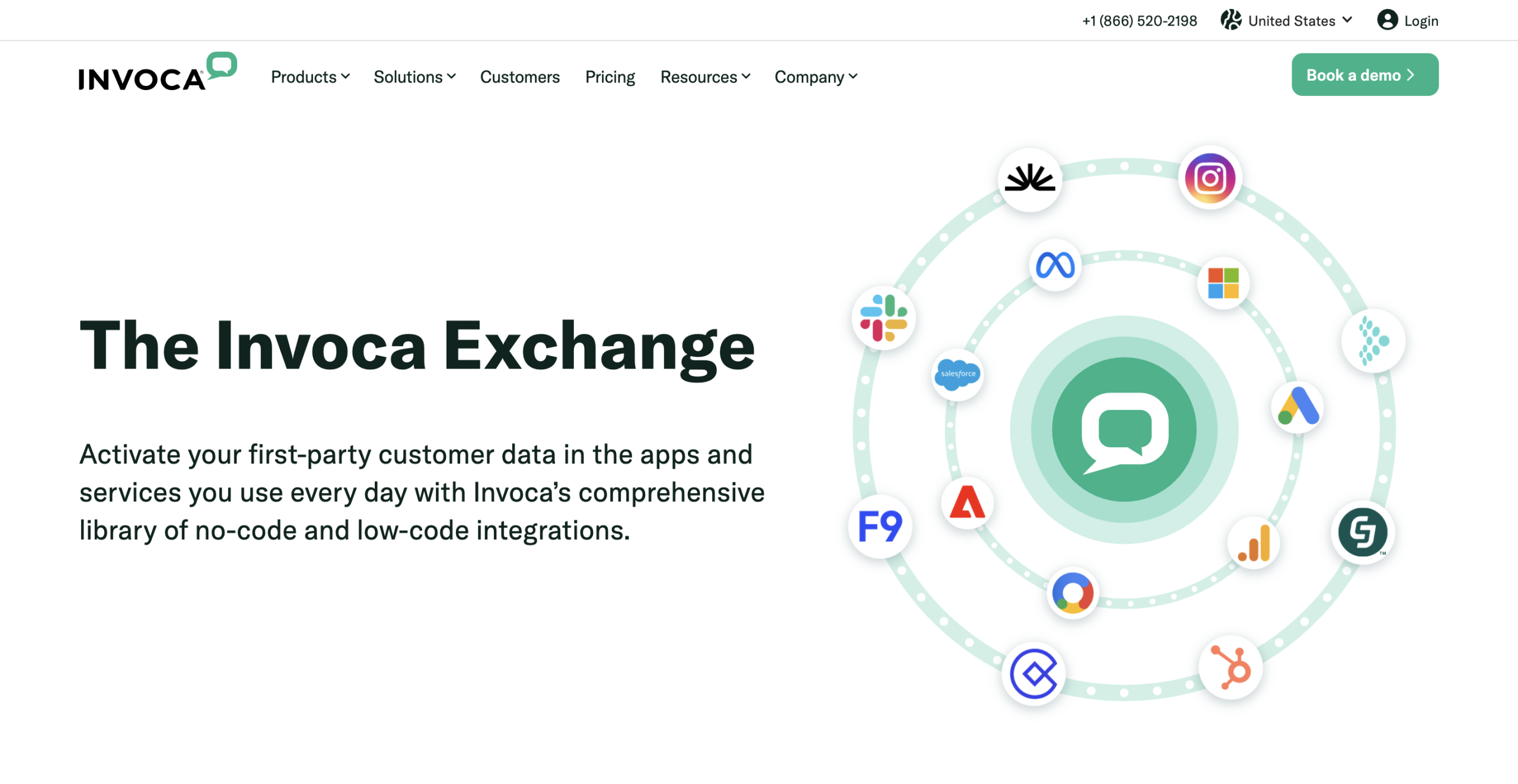 Invoca integration page